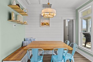 Dining - Brand New Construction with Private Pool, Elevator & Marsh Views (Oak Island)
