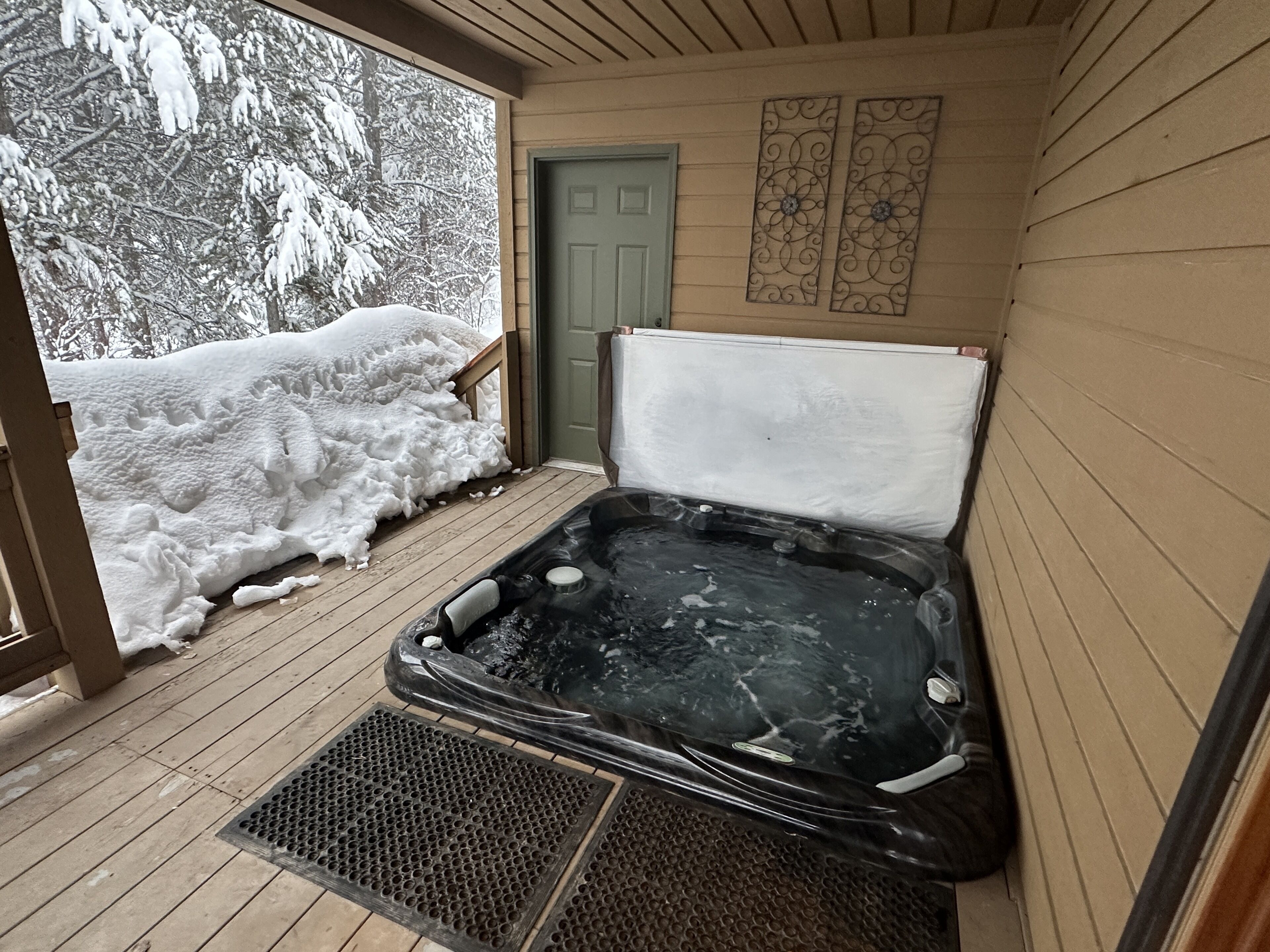 View of the hottub