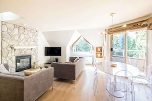 Smart-TV, peis og kontorer