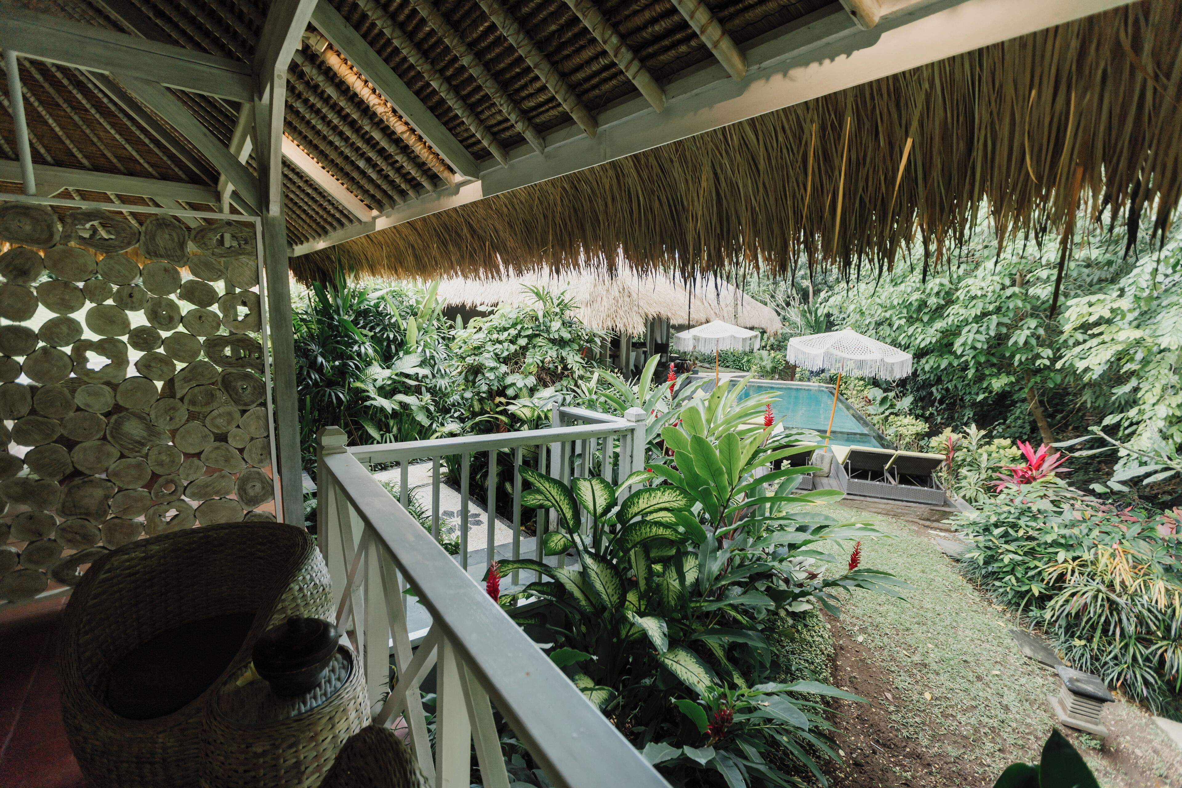 Quarto casal família, vista para o jardim | Terraço/pátio