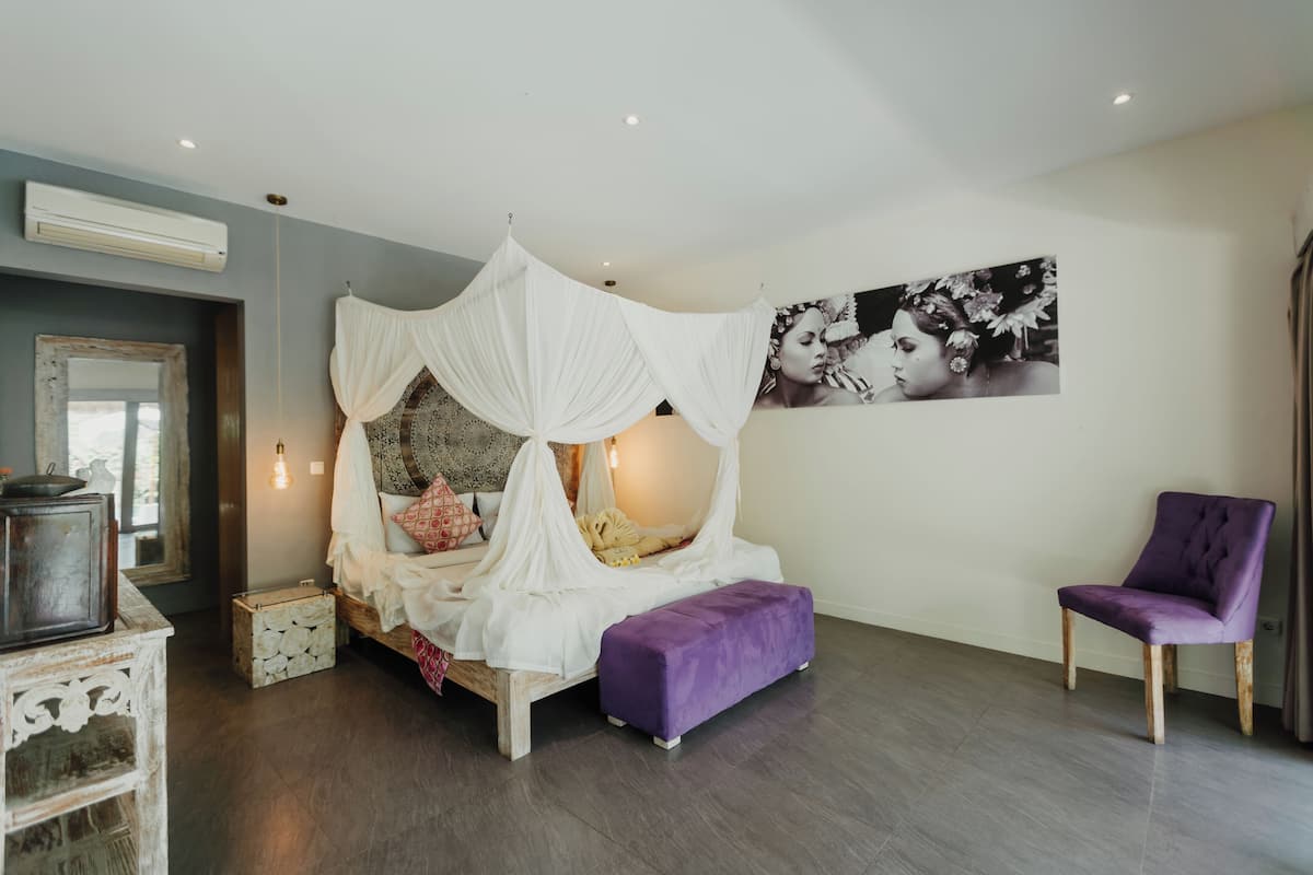 1 slaapkamer, lakens van Egyptisch katoen, luxe beddengoed