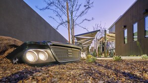 A modern building with a unique car-shaped entrance. - Towneplace Suites By Marriott Tempe (Tempe)
