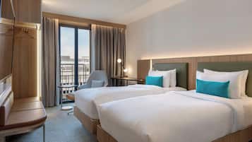 Room, 2 Twin Beds, City View | Premium bedding, minibar, in-room safe, individually furnished