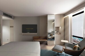 Chambre Premium, 1 très grand lit, vue ville | Literie de qualité supérieure, minibar, coffres-forts dans les chambres