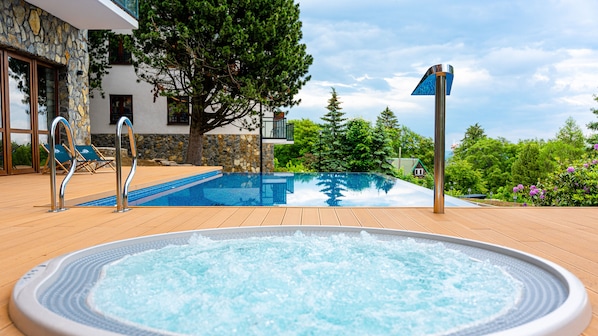 Outdoor spa tub - Apartamenty Sun & Snow Green Park (Szklarska Poreba)
