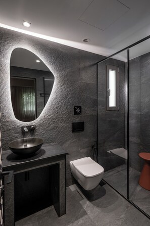 Shower, rainfall showerhead, hair dryer, bidet - Vision Omonia (Athens)