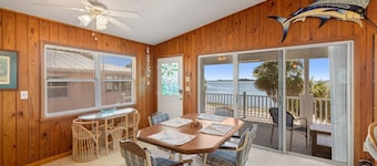 Gulf front island stilt house