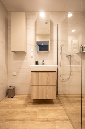 Secador de pelo, toallas