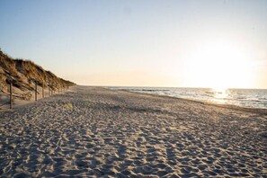 Vlak bij het strand