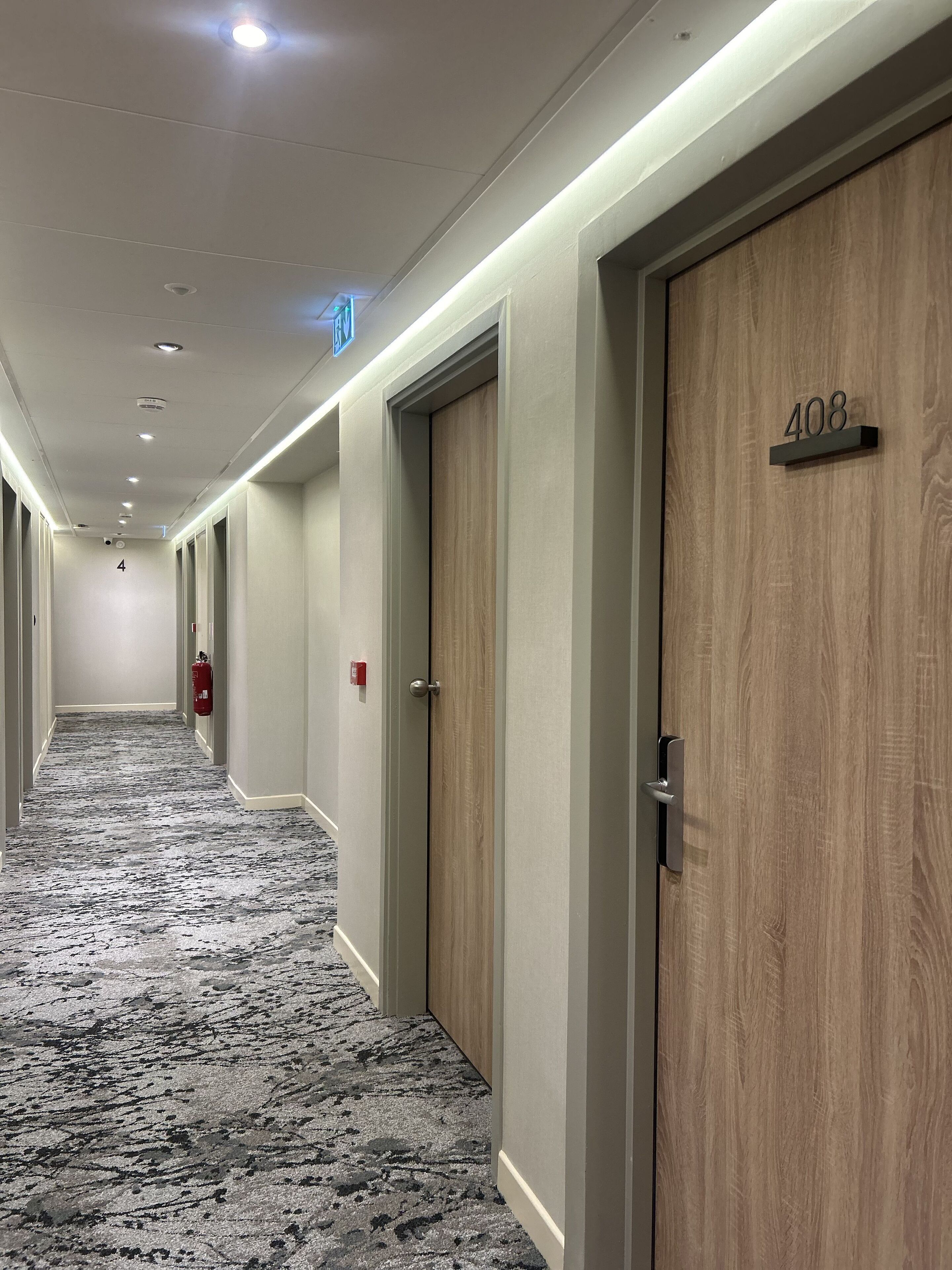 Handrails in hallways