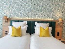 Standard Room, 2 Twin Beds, City View | In-room safe, desk, blackout drapes, iron/ironing board