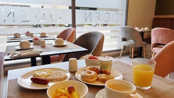 Daily buffet breakfast (EUR 14 per person)