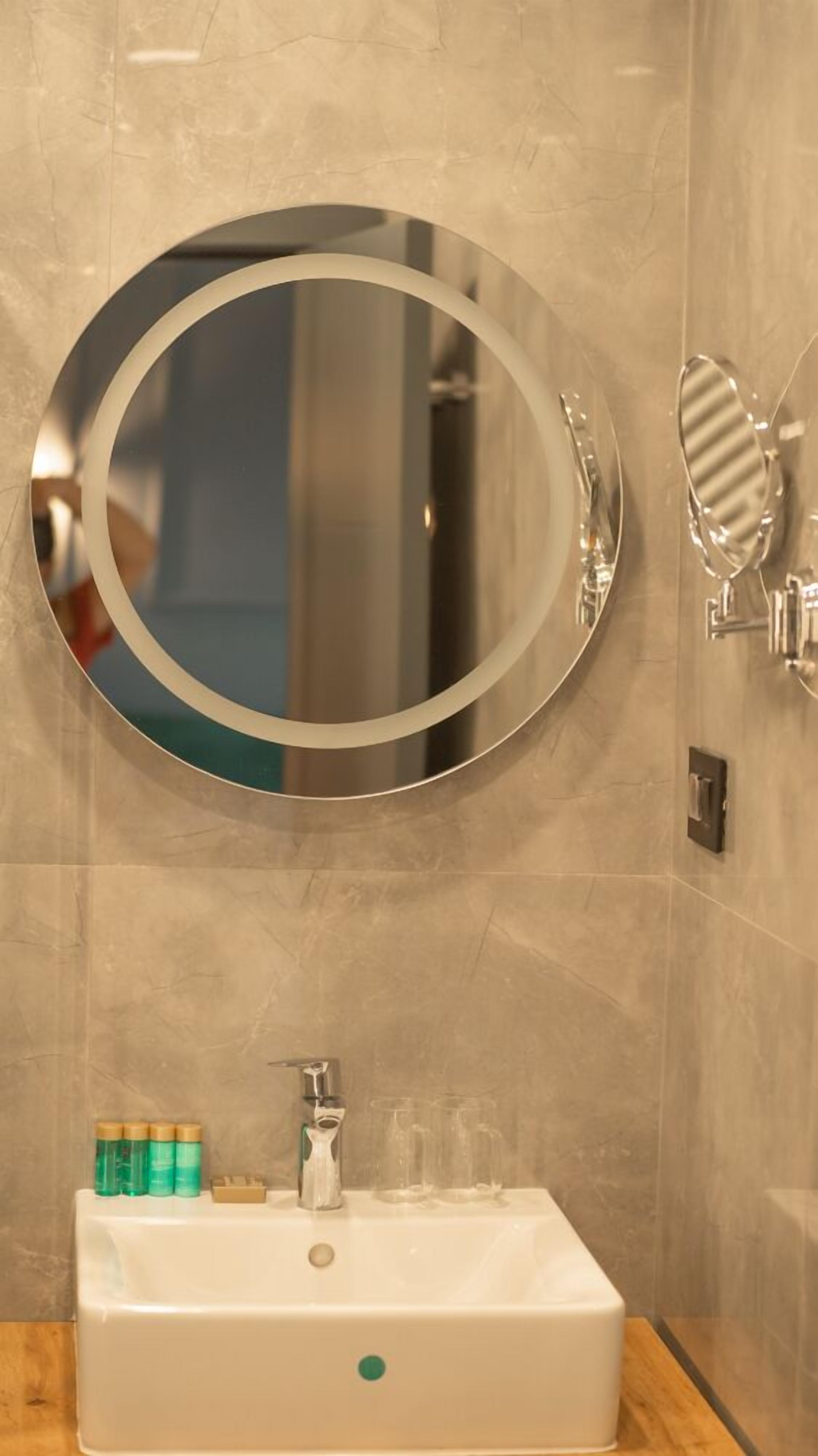 free toiletries, hair dryer, bathrobes, slippers