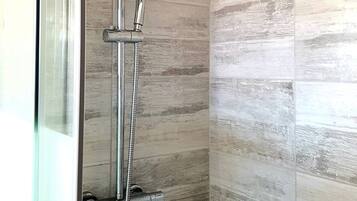 Free toiletries, hair dryer, towels, toilet paper