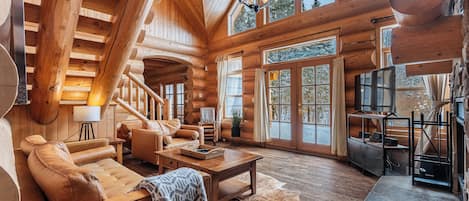 Télévision, cheminée