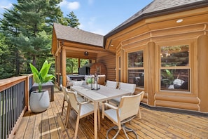 Outdoor dining - Fiddler Lake Resort - Deer 16 (Mille-Isles)