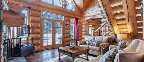 Télévision, cheminée