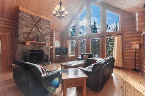 TV, fireplace - Fiddler Lake Resort - Deer 61 (Mille-Isles)