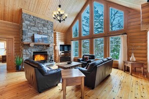 TV, fireplace - Fiddler Lake Resort - Deer 30 (Mille-Isles)