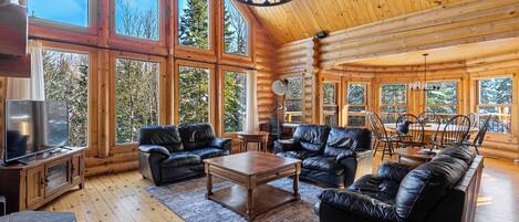 Télévision, cheminée