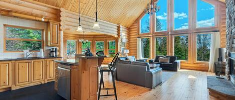 Télévision, cheminée