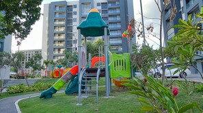 Departamento, 2 habitaciones, con acceso para personas discapacitadas, balcón | Área infantil