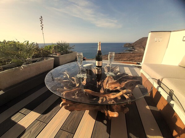 Terrace/patio - El Ático Bonito Das Schöne Penthouse am Meer (Las Playitas)