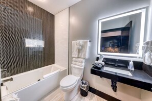 Hair dryer, towels, soap, shampoo - The Bella`s Purple Prince Suite, Sleeps 2, Private Balcony (Biloxi)