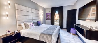 The Bella`s Purple Prince Suite, Sleeps 2, Private Balcony