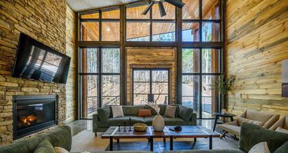 Brand New! Single Story Creekside Cabin! 2 large game rooms. Tons of family fun!