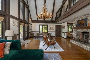 Smart TV, fireplace, video games, ping pong