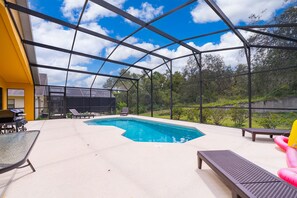 Outdoor pool, a heated pool - 8 Guest Home with Private Pool (Davenport)