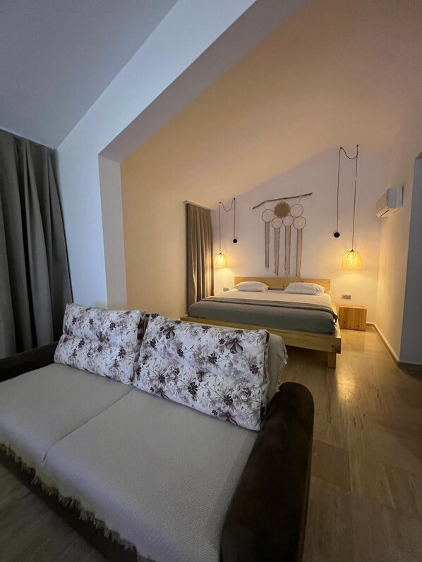 Comfort Suite Room, Sea View | Egyptian cotton sheets, premium bedding, free minibar items - The Bay View Hotel Kalkan (Kas)