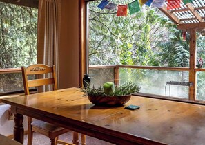 Dining - Chase’s River Cabin • Over River Deck • Hot Tub (Granite Falls)