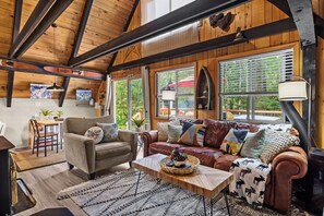 TV, fireplace, offices