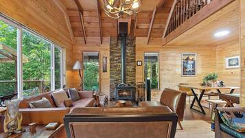 TV, fireplace, DVD player, offices