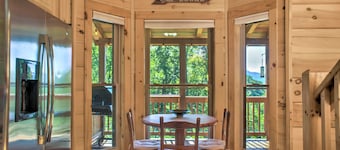 Waterfall Cabin | Creekside Retreat w/ Hot Tub + Views + Biltmore Pass