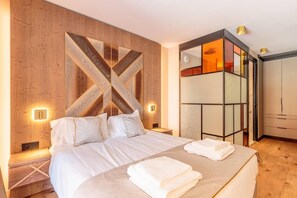 3 bedrooms, WiFi, bed sheets - 2nd floor, sauna, hammam, terrace, parking, tv, ski locker, 75m², Les Arcs (Bourg-Saint-Maurice)
