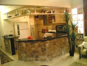 Fridge, cookware/dishes/utensils - Lovely, Luxe 3 Bedroom Flat in Best Spot In Mohandseen ,Cairo (Mit Akaba)