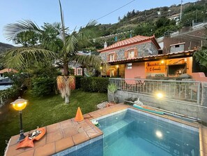 Pool - Secluded cottage w pool, oceanside and mountain view, 3BR, 3BA (Tabua)