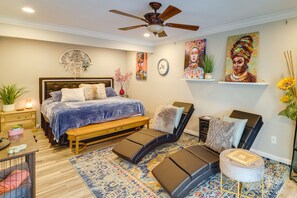 House (3 Bedrooms) | 3 bedrooms, desk, laptop workspace, iron/ironing board - Pet-friendly Phoenix Oasis w/ 3 Covered Patios! (Phoenix)