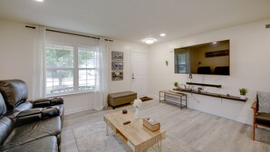 TV, fireplace, table tennis - Spacious Indianapolis Home w/ Fire Pit! (Indianapolis)