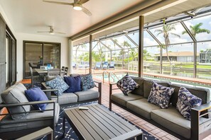 House (3 Bedrooms) | Interior - Lanai & Pool: Waterfront Cape Coral Home! (Cape Coral)