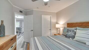 2 bedrooms, bed sheets