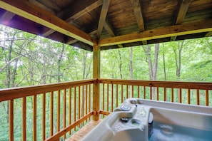House (1 Bedroom) | Interior - Hot Tub + Pool Table: Secluded Seiverville Cabin (Sevierville)