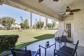 Apartment (2 Bedrooms) | Interior - Patio + Pool Access: Stunning Palm Desert Townhome (Palm Desert)