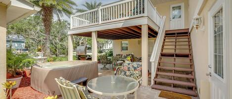 Departamento (2 Bedrooms) | Restaurante al aire libre