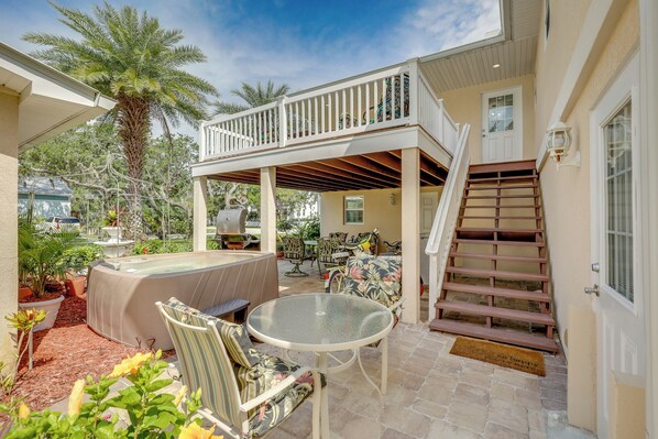 Apartment (2 Bedrooms) | Outdoor dining - St Augustine Apt w/ Hot Tub Access ~ 1 Mi to Beach (St. Augustine)