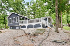 House (3 Bedrooms) | Interior - Dock & Sunset Views: Lakeside Ozark Retreat! (Lake Ozark)