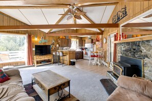 TV, fireplace - Ouray Rental Home w/ San Juan Mountain Views! (Ouray)